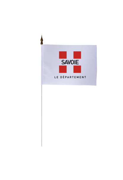 Drapeau de table Conseil Départemental Savoie 10x15 cm 