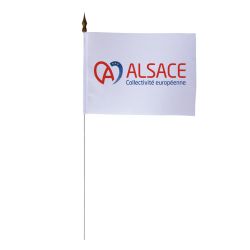 Drapeau de table de la Collectivité Européenne d'Alsace