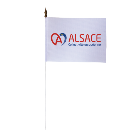 Drapeau de table de la Collectivité Européenne d'Alsace