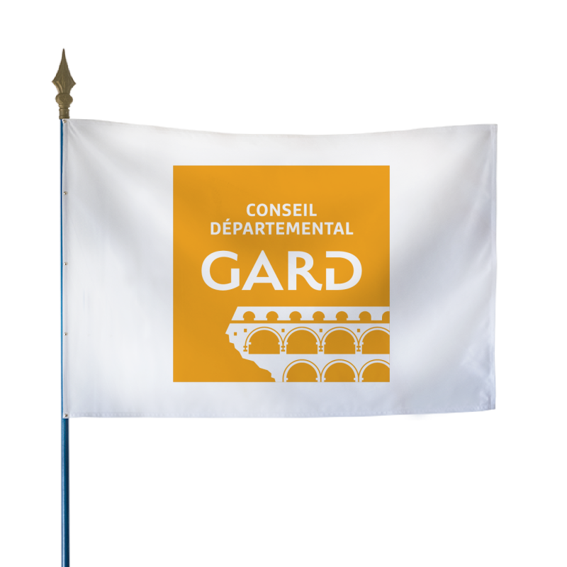 Drapeau du Conseil Départemental du Gard