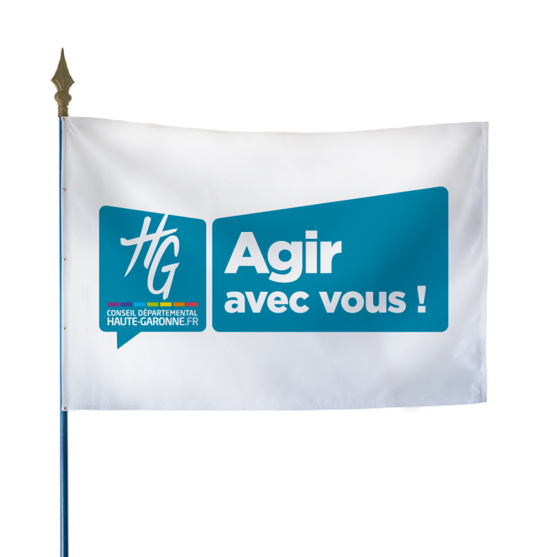 Drapeau du Conseil Départemental de la Haute-Garonne