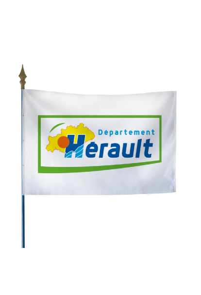 Drapeau du Conseil Départemental de l'Hérault