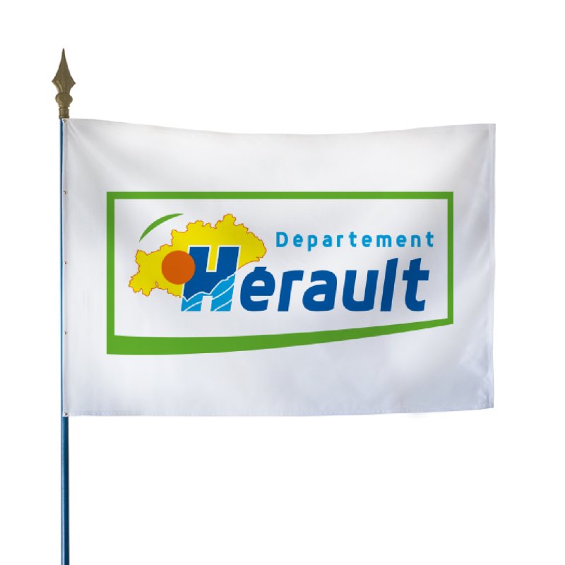 Drapeau du Conseil Départemental de l'Hérault