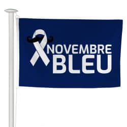 Pavillon Novembre Bleu Movember - Modèle B