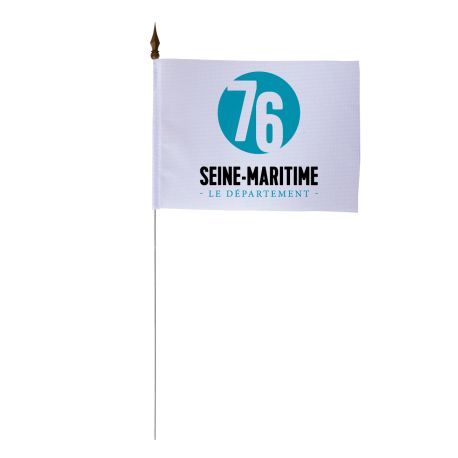 Drapeau de table du Conseil Départemental de la Seine-Maritime 10x15 cm 