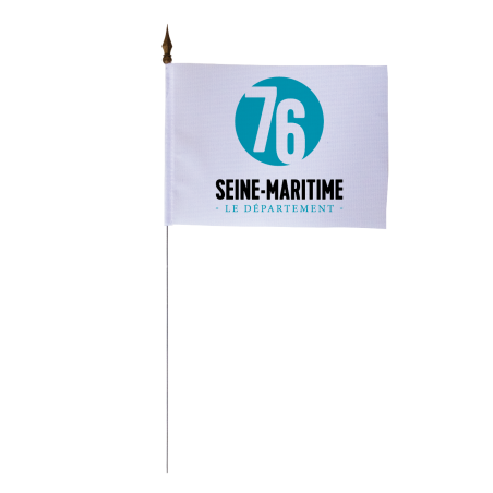 Drapeau de table du Conseil Départemental de la Seine-Maritime 10x15 cm 