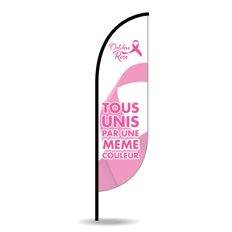 Lot Voile + Mât + Pied platine Octobre Rose