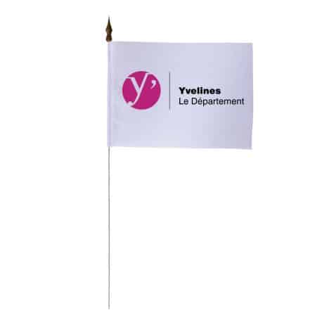 Drapeau de table du Conseil Départemental des Yvelines 10x15 cm - A l'unité