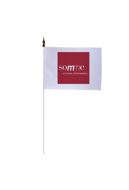 Drapeau de table du Conseil Départemental de la Somme 10x15 cm