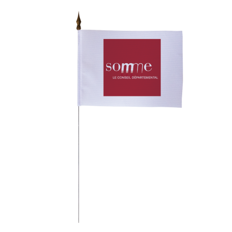 Drapeau de table du Conseil Départemental de la Somme 10x15 cm