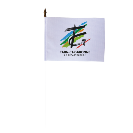Drapeau de table du Conseil Départemental de la Tarn-et-Garonne 10x15 cm