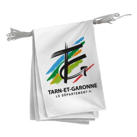 Guirlande du Conseil Départemental du Tarn-et-Garonne - 10x15 cm - A l'unité