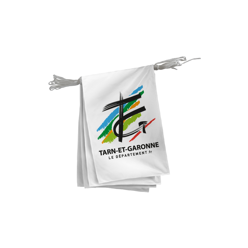 Guirlande du Conseil Départemental du Tarn-et-Garonne - 10x15 cm