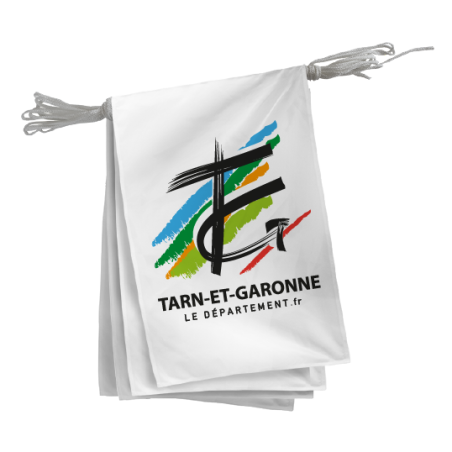 Guirlande du Conseil Départemental du Tarn-et-Garonne - 10x15 cm