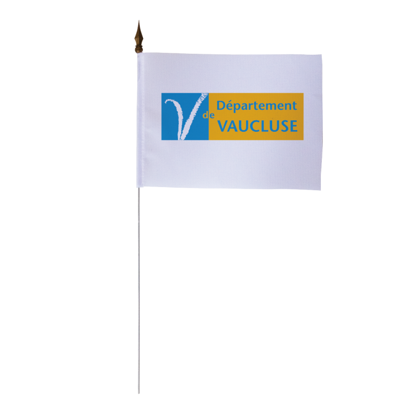 Drapeau de table du Conseil Départemental du Vaucluse 10x15 cm 
