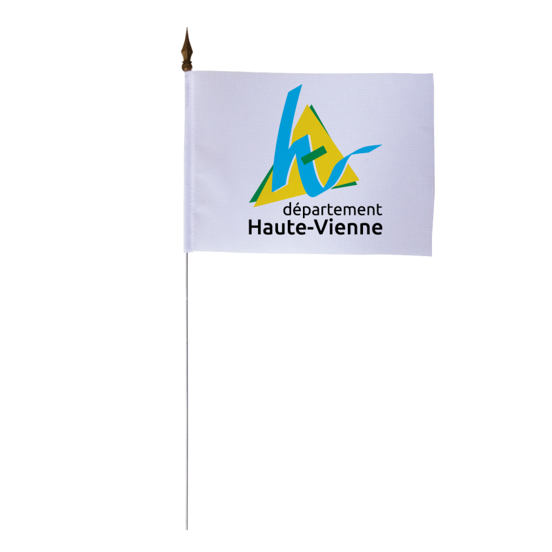 Drapeau de table du Conseil Départemental de la Haute-Vienne 10x15 cm 