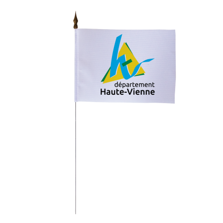 Drapeau de table du Conseil Départemental de la Haute-Vienne 10x15 cm 