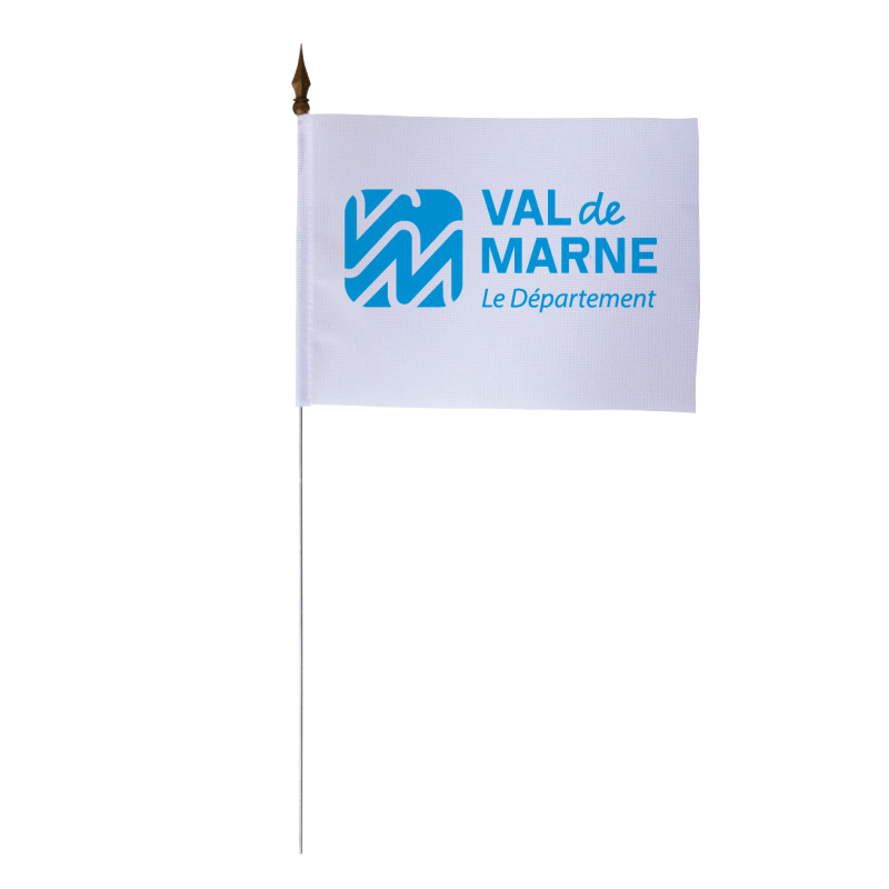 Drapeau de table du Conseil Départemental du Val-de-Marne 10x15 cm 