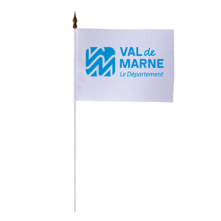 Drapeau de table du Conseil Départemental du Val-de-Marne 10x15 cm 