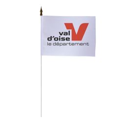 Drapeau de table du Conseil Départemental du Val d'Oise 10x15 cm 