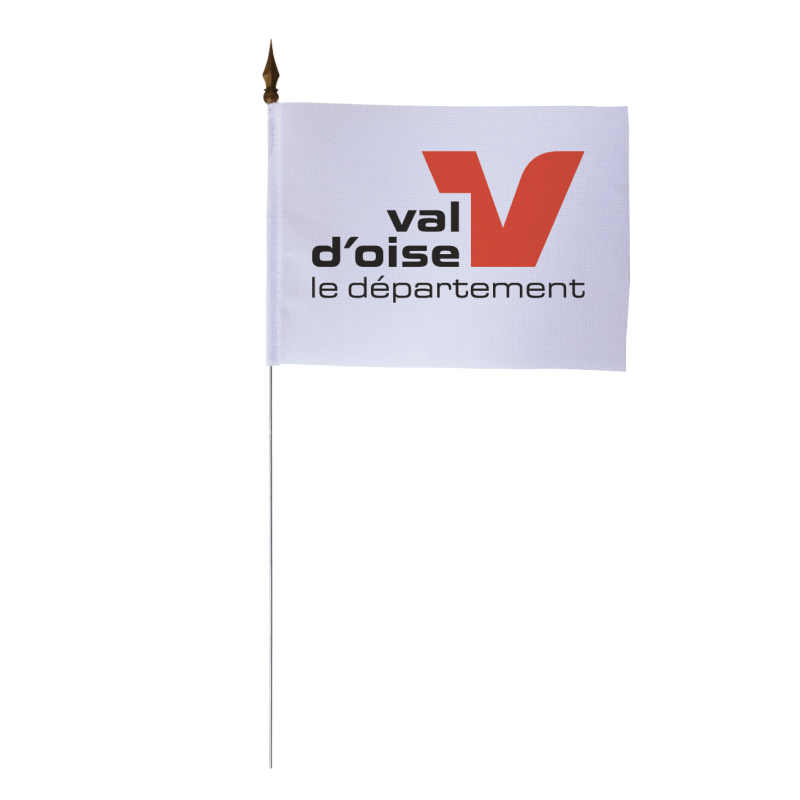 Drapeau de table du Conseil Départemental du Val d'Oise 10x15 cm 