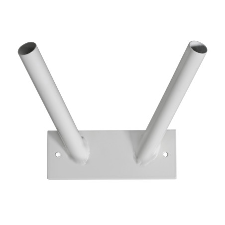 Lot Support mural 2 places blanc + 2 Drapeaux Français 40x60