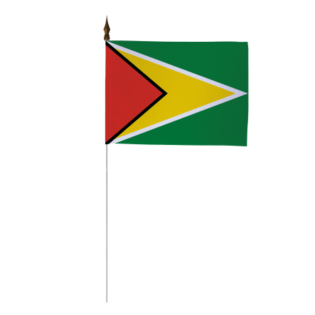 Drapeau de table du Guyana 10x15 cm