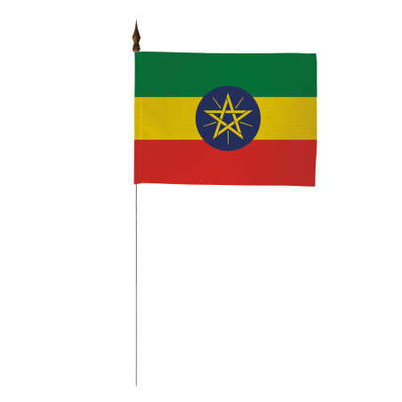 Drapeau de table de l'Ethiopie 10 x 15 cm