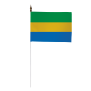 Drapeau de table du Gabon 10 x 15 cm 