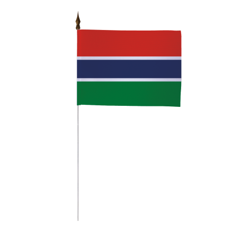 Drapeau de table de la Gambie 10 x 15 cm