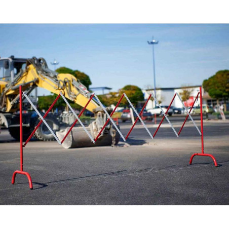 Barrière extensible acier - Lot de 4