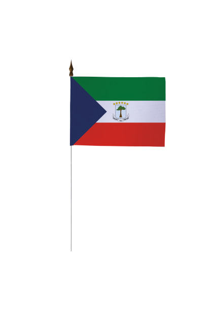 Drapeau de table de la Guinée Equatoriale 10x15 cm