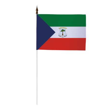 Drapeau de table de la Guinée Equatoriale 10x15 cm