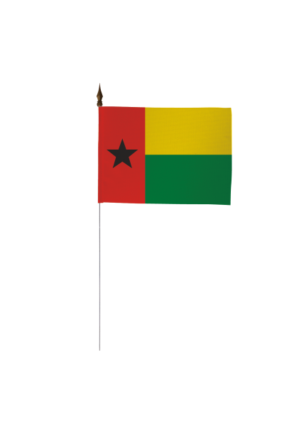 Drapeau de table de la Guinée-Bissau 10 x 15 cm