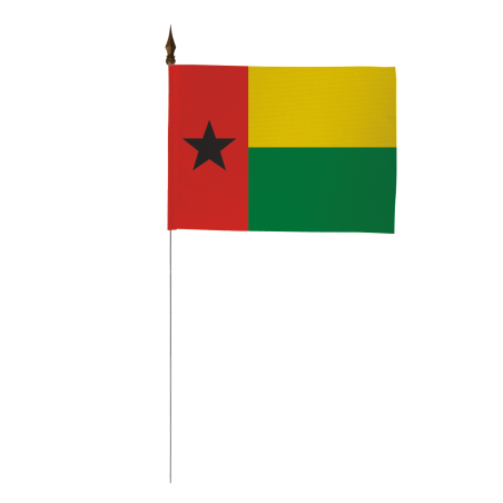 Drapeau de table de la Guinée-Bissau 10 x 15 cm