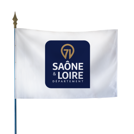 Drapeau du Conseil Départemental de Saône-et-Loire