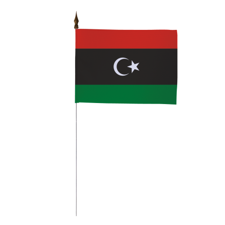 Drapeau de table de la Libye 10 x 15 cm
