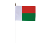 Drapeau de table de Madagascar 10 x 15 cm