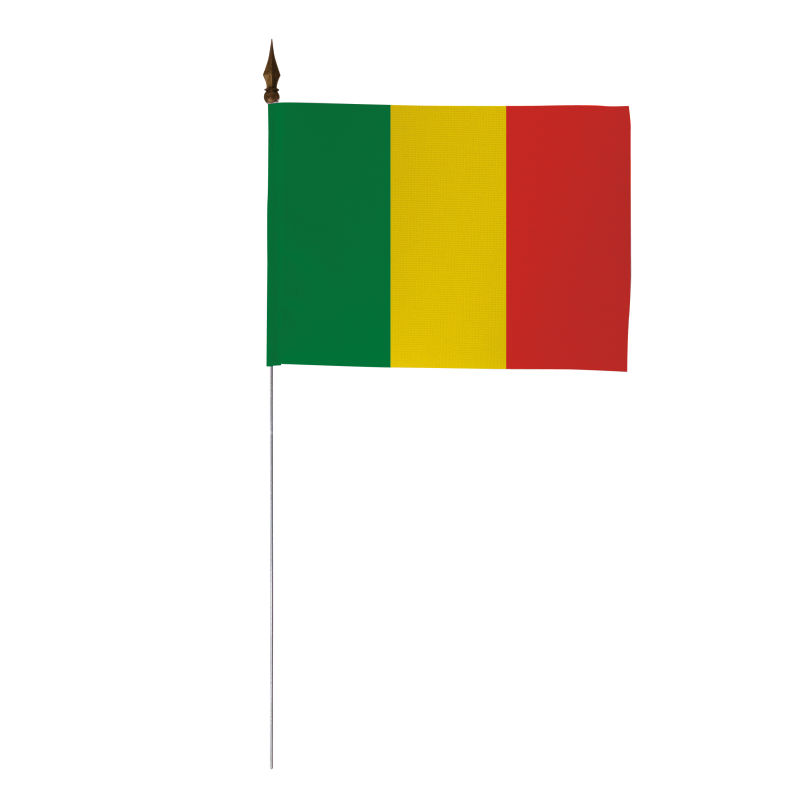 Drapeau de table du Mali 10 x 15 cm