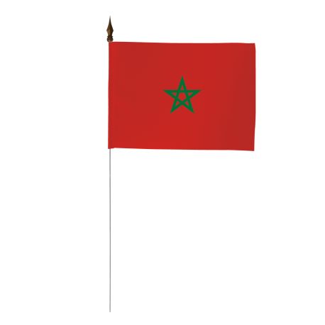 Drapeau de table du Maroc 10 x 15 cm