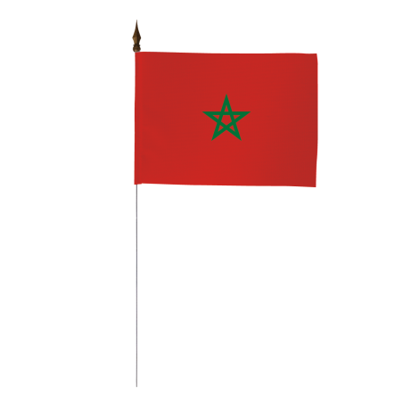 Drapeau de table du Maroc 10 x 15 cm