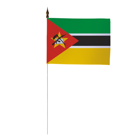 Drapeau de table de la Mozambique 10 x 15 cm
