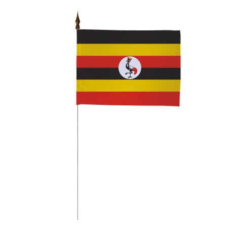 Drapeau de table de l'Ouganda 10 x 15 cm - A l'unité