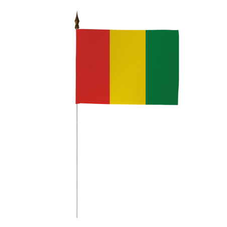 Drapeau de table de la Guinée 10x15 cm