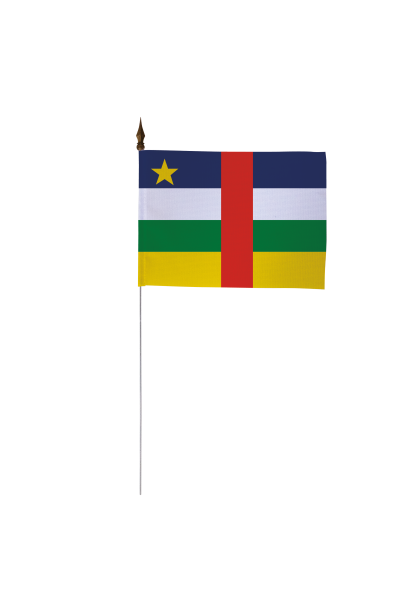 Drapeau de table de la Centrafrique 10 x 15 cm