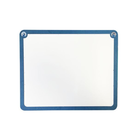 Miroir plat 390 x 490 mm avec cadre fibre de bois