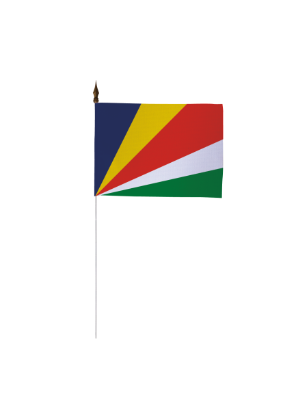 Drapeau de table des Seychelles 10 x 15 cm