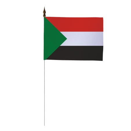 Drapeau de table Soudan 10 x 15 cm - A l'unité