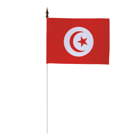 Drapeau de table de la Tunisie 10 x 15 cm