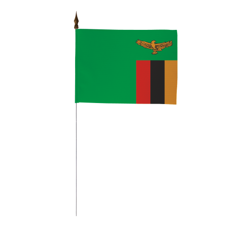 Drapeau de table de la Zambie 10 x 15 cm